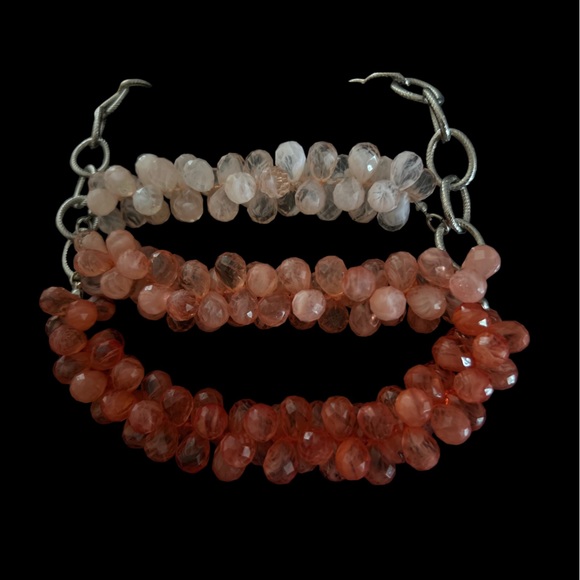 Vintage Loft Pink And Coral Necklace - Picture 2 of 3